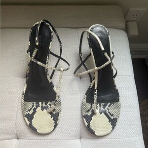 Khaite snakeskin heeled sandals - damaged heel